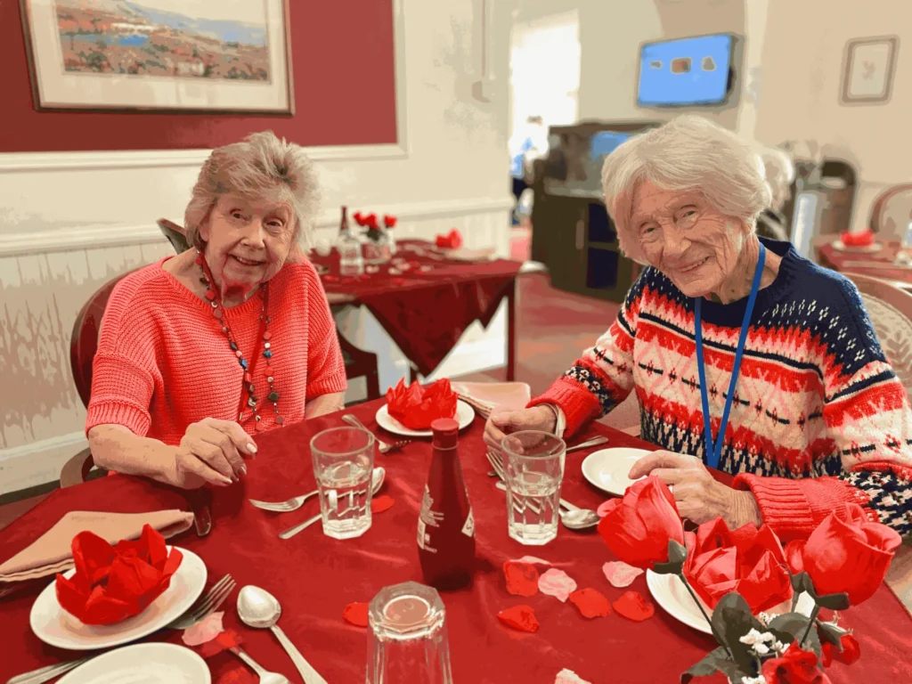 Residents dining